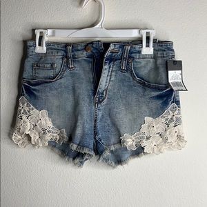 High rise cheeky shorts